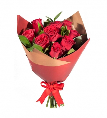 10 red roses